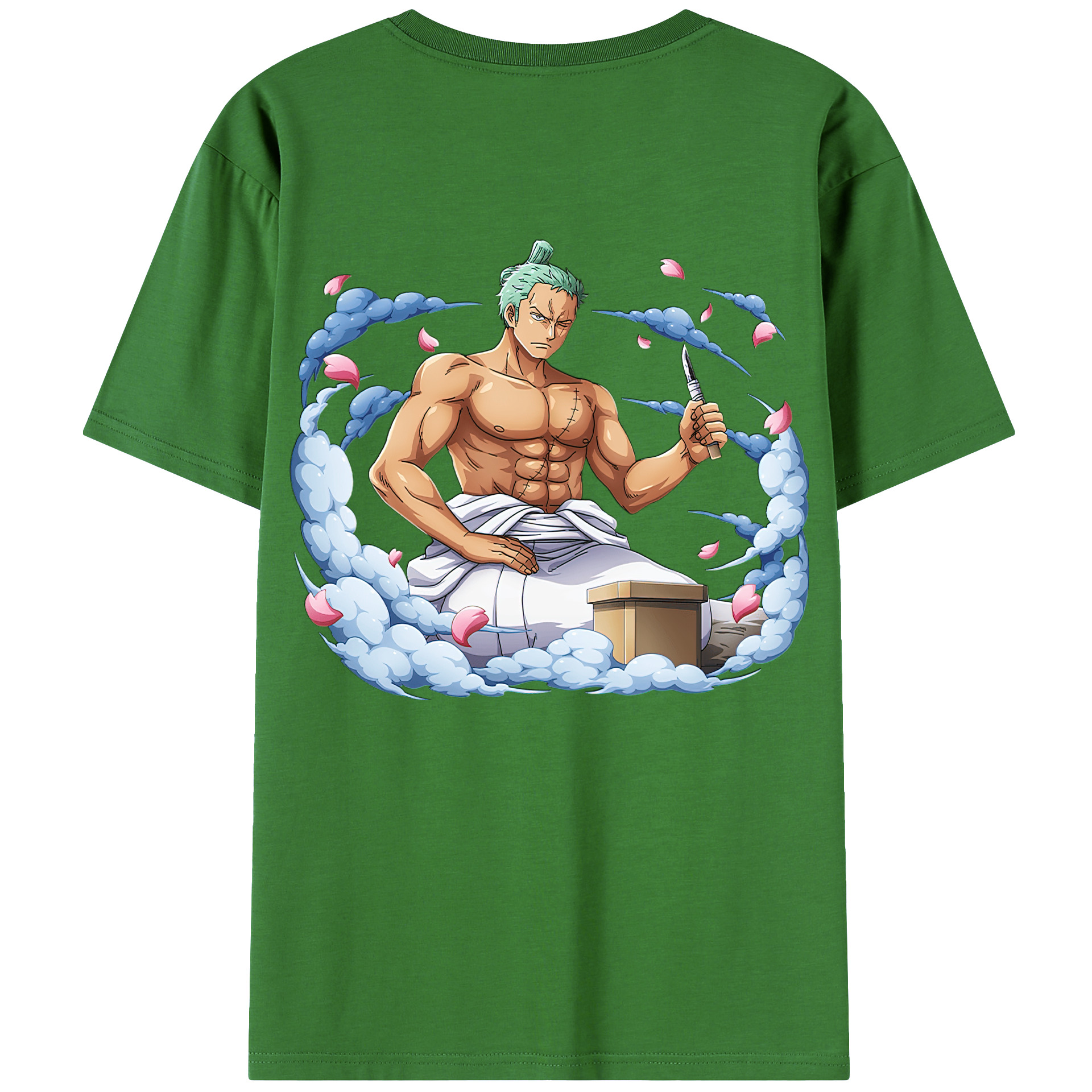 ワンピース ロロノア・ゾロ ONE PIECE Roronoa Zoro レディース半袖Tシャツ(バックプリント)